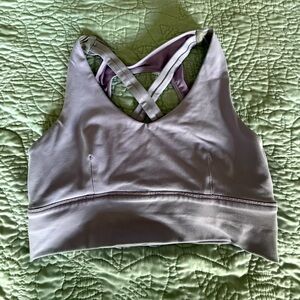 Lavender Sports Bra with Cross Back Straps by born primitive size medium